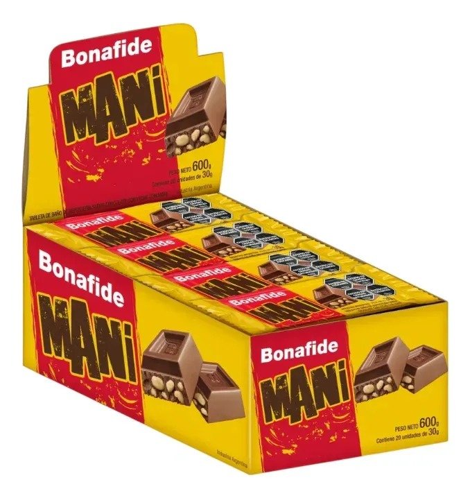 Bonafide Chocolate Con Maní 30gr