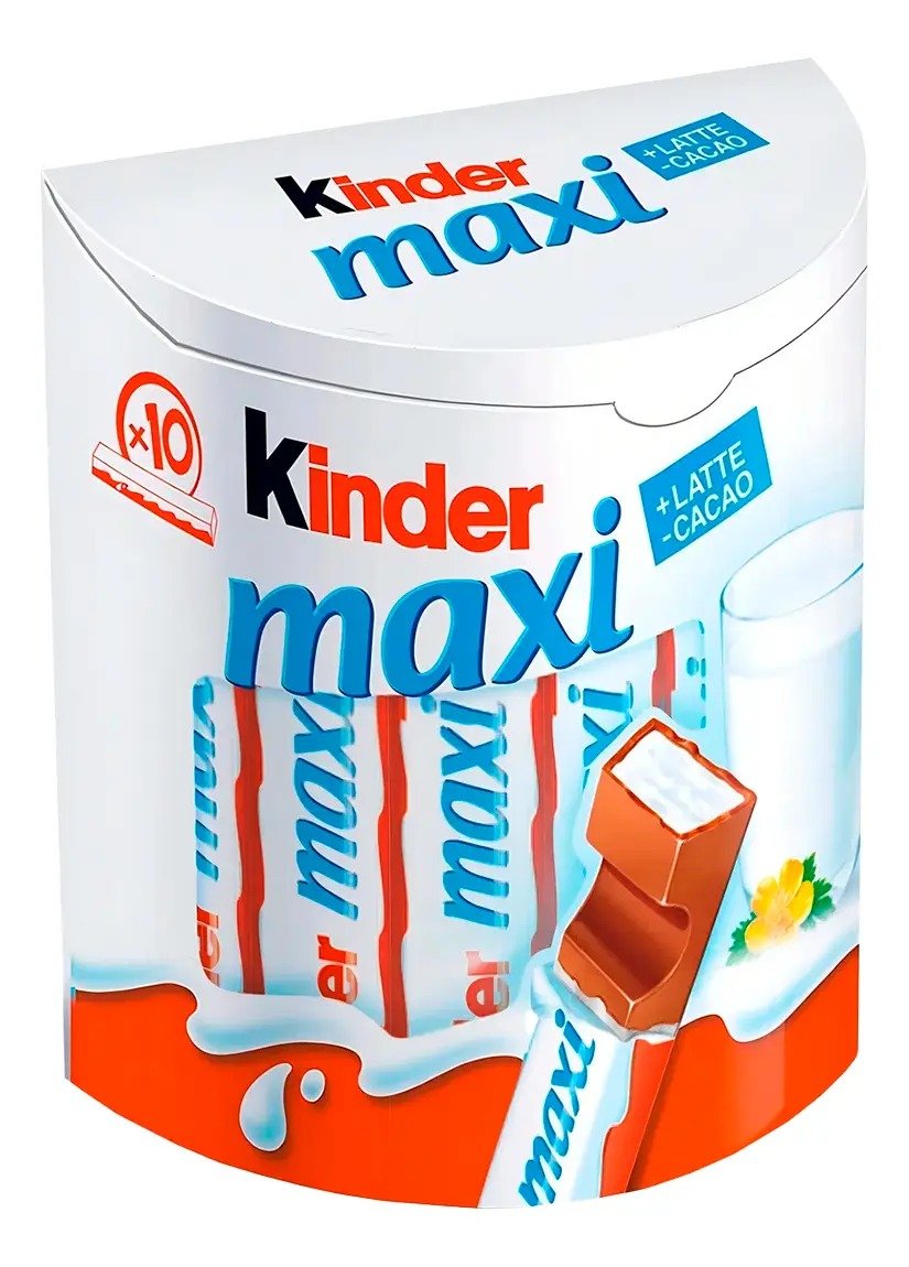 Kinder Barrita De Chocolate Con Leche Caja X10 Unidades