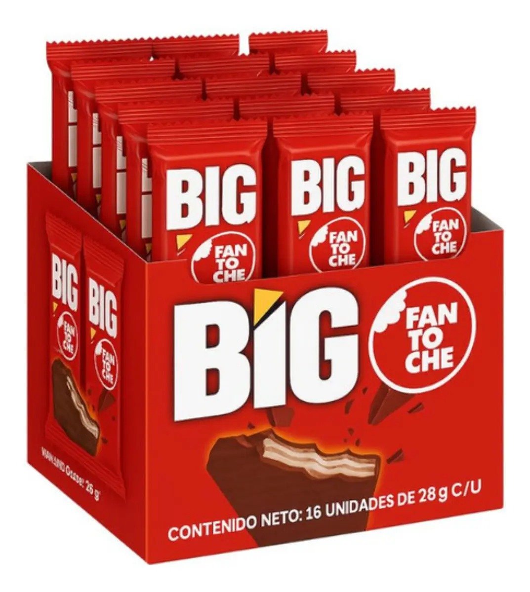 Oblea Fantoche Big limón con baño de repostería con limón 28g