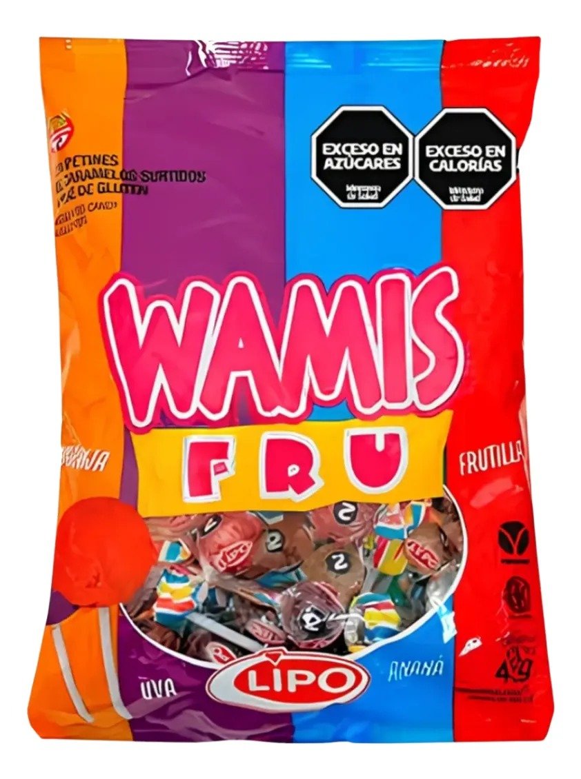 Chupetín Lipo Wamis Bolsa 50 unidades
