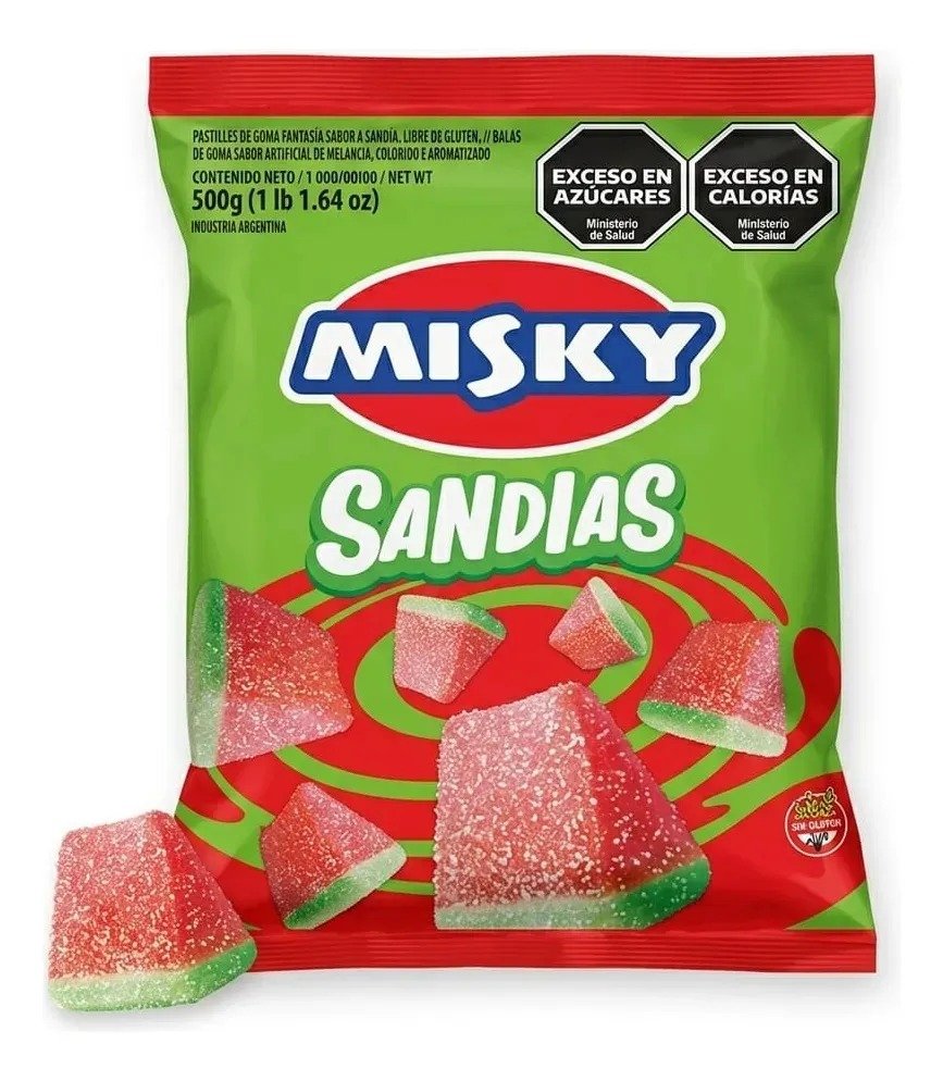 Gomitas Misky Sandia X 500 G