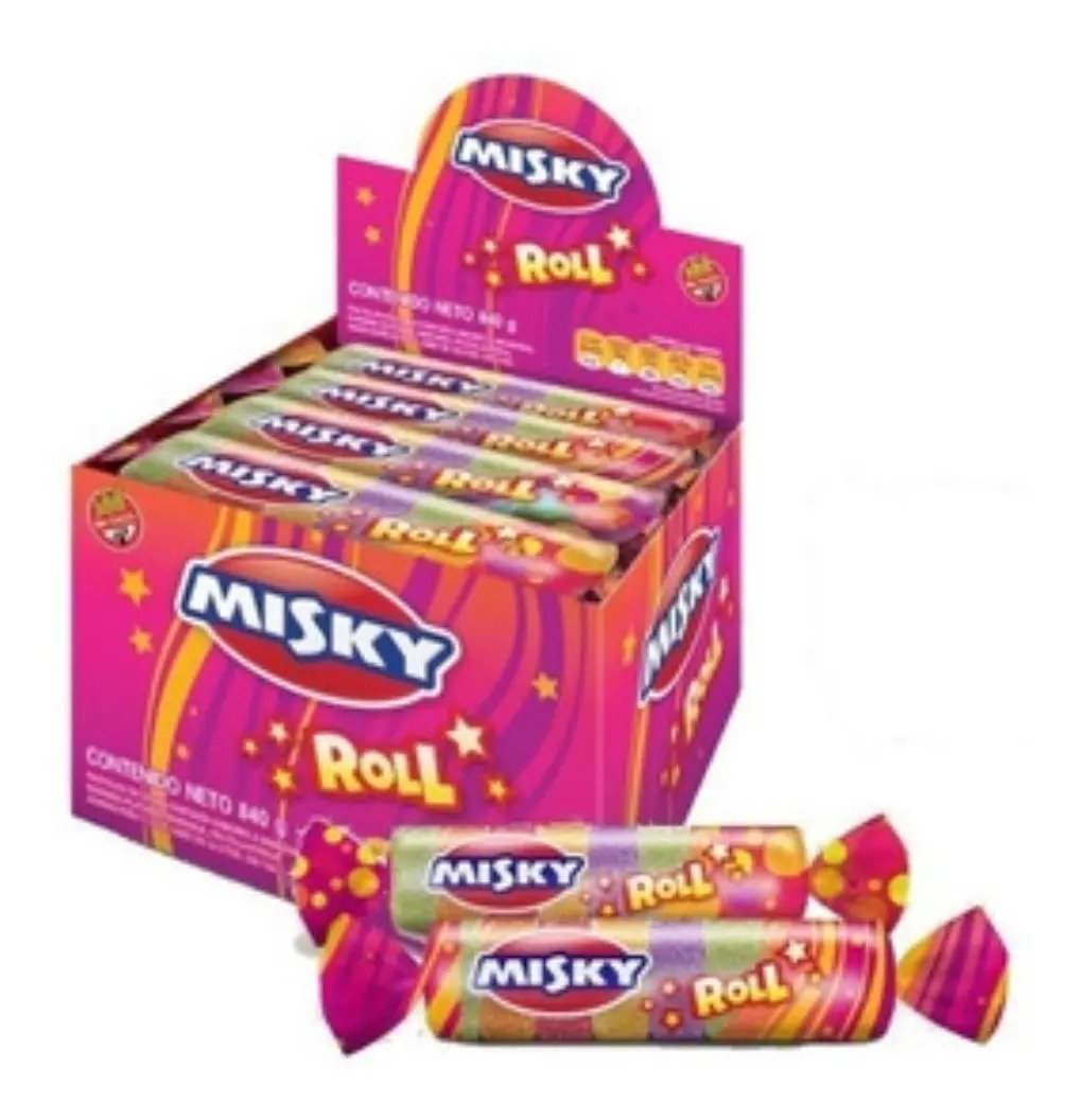 Gomitas Misky Rollo Surtido Caja X12 Unidades